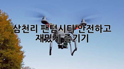 삼천리 팬텀시티 안전하고 재밌게 즐기기!